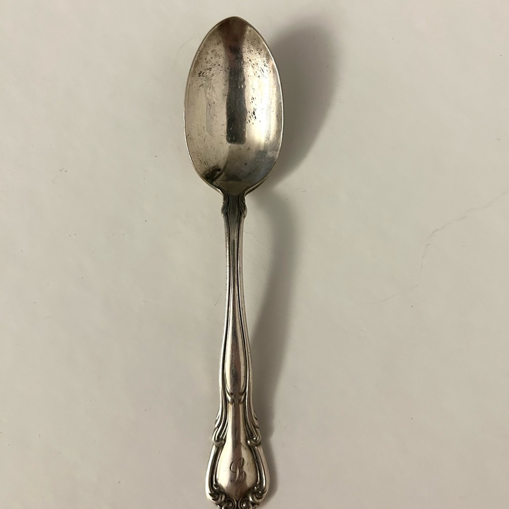 Haddon Plate Silver Spoon Engraved